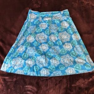 Knee length skirt